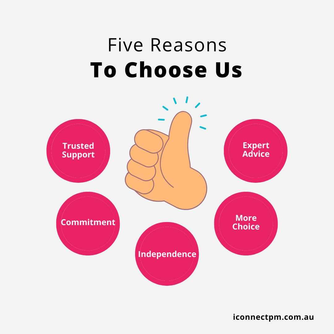 Five reasons to choose iConnect: trusted support, expert advice, commitment, independence and more choice